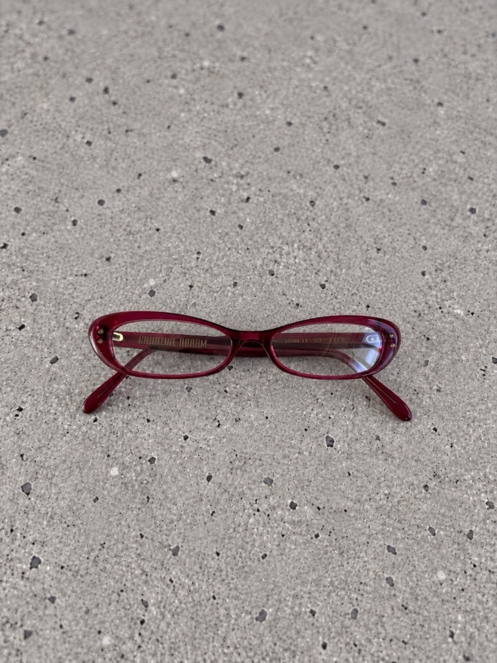Carolina Abram Eyeglasses Fuchsia Purple *Made In France* Siona 11 50 15 CE❤️